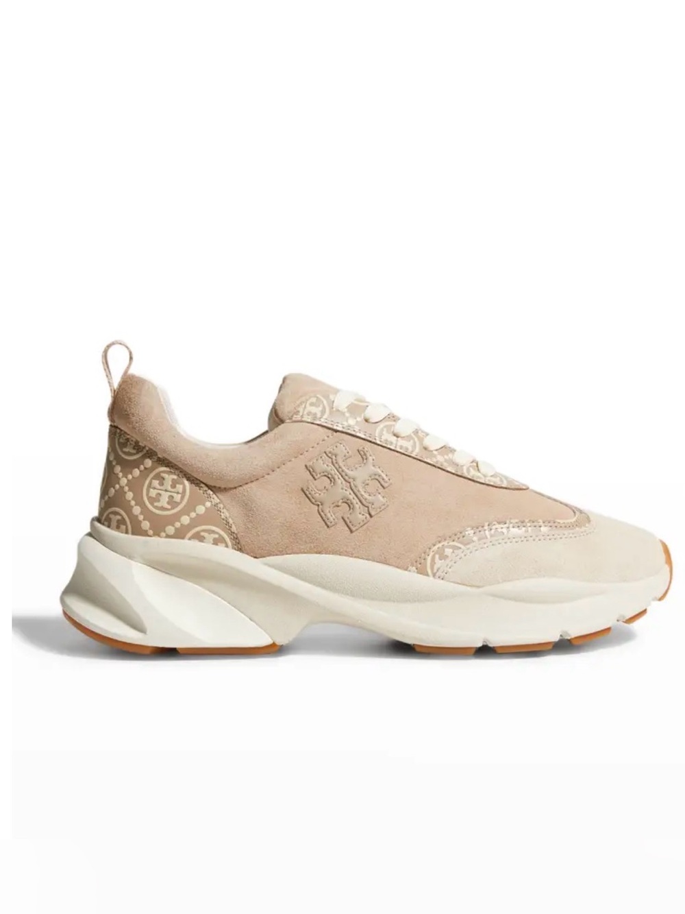 ✨ Tory Burch Monogram Good Luck Trainer Sneakers sz 8.5 ✨